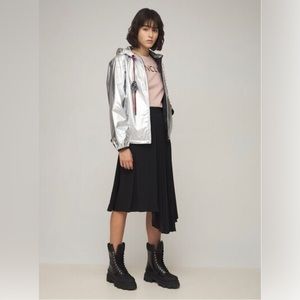 MONCLER Mikael Metallic Coated Cotton Jacket